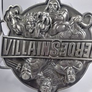 Marvel Heros v Villain belt buckle